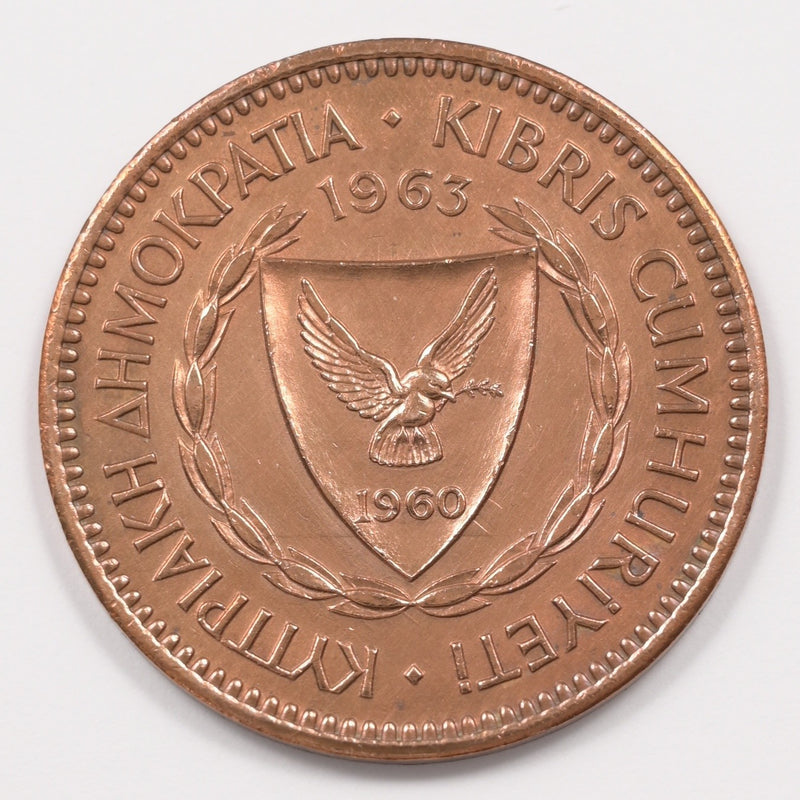 Cyprus 1963 Republic 5 Mils P9047840