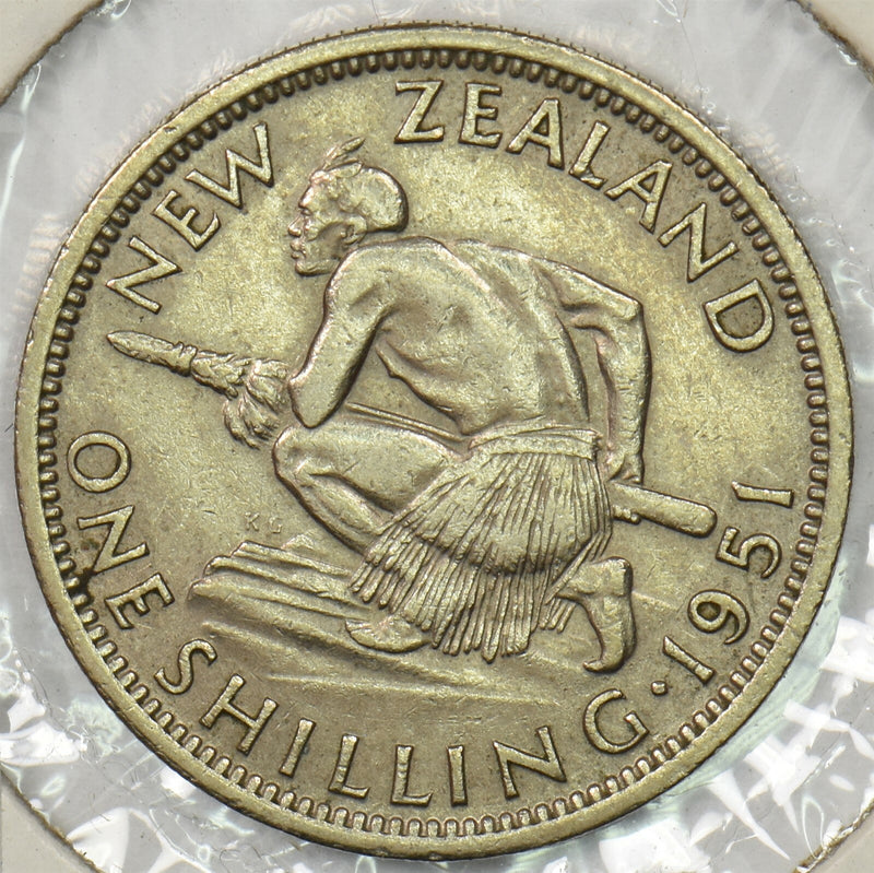 New Zealand 1951 Shilling P900422 combine shipping0