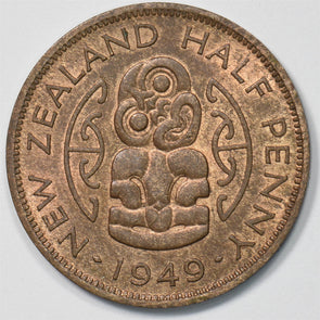 New Zealand 1949 1/2 Penny George VI P903508 combine shipping1