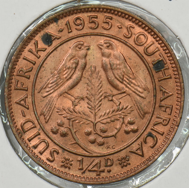 South Africa 1955 1/4 Penny P900384 combine shipping0