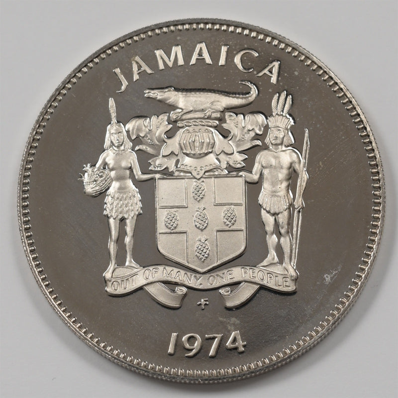 Jamaica 1974-FM Elizabeth II 25 Cents Proof P1516070