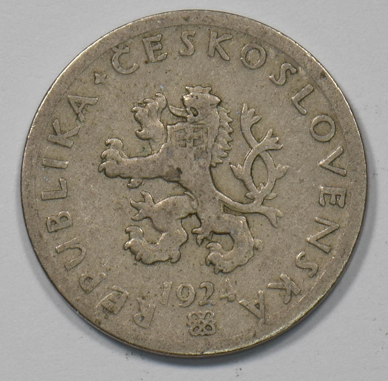 Czechoslovakia 1924 20 Stotin Bohemian Lion P902833 combine shipping0