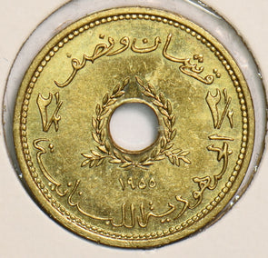 Lebanon 1955 2 1/2 Piastre P290233 combine shipping2