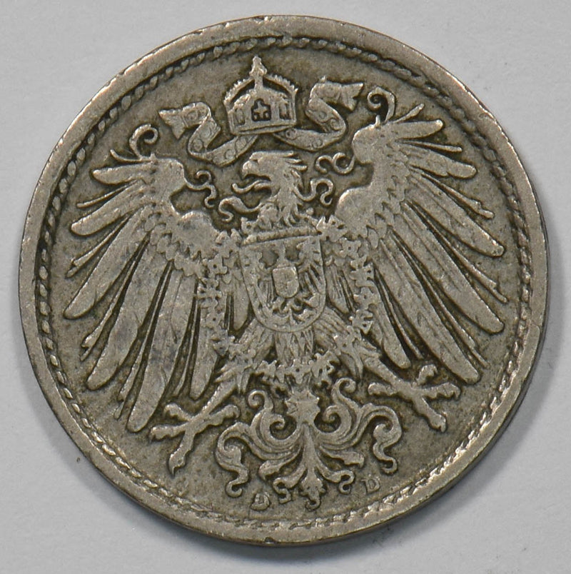 Germany 1912 5 Pfennig William II P902847 combine shipping0