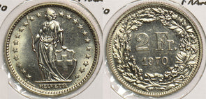 Switzerland 1970 2 Francs P190147 combine shipping0