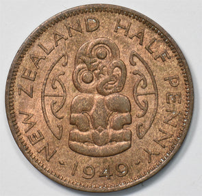 New Zealand 1949 1/2 Penny George VI P903511 combine shipping1