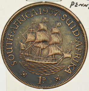 South Africa 1937 Penny P900319 combine shipping1
