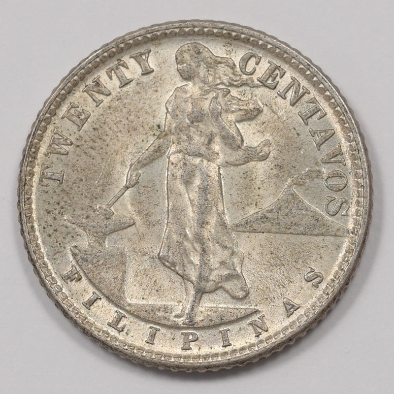Philippines 1944-D Commonwealth 20 Centavos Silver P1514250