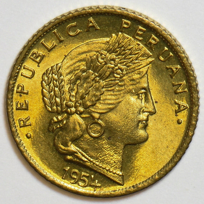 Peru 1954 5 Centavos P290023 combine shipping0