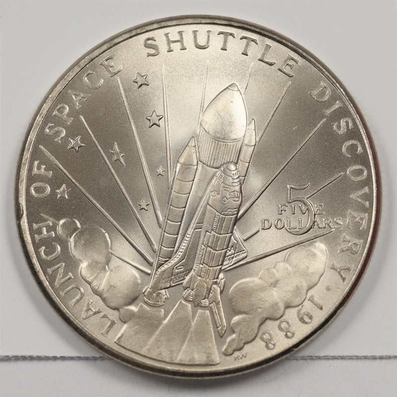 Marshall Islands 1988 Republic/Space Shuttle Discovery 5 Dollars P9042190
