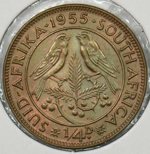 South Africa 1955 1/4 Penny P900380 combine shipping0