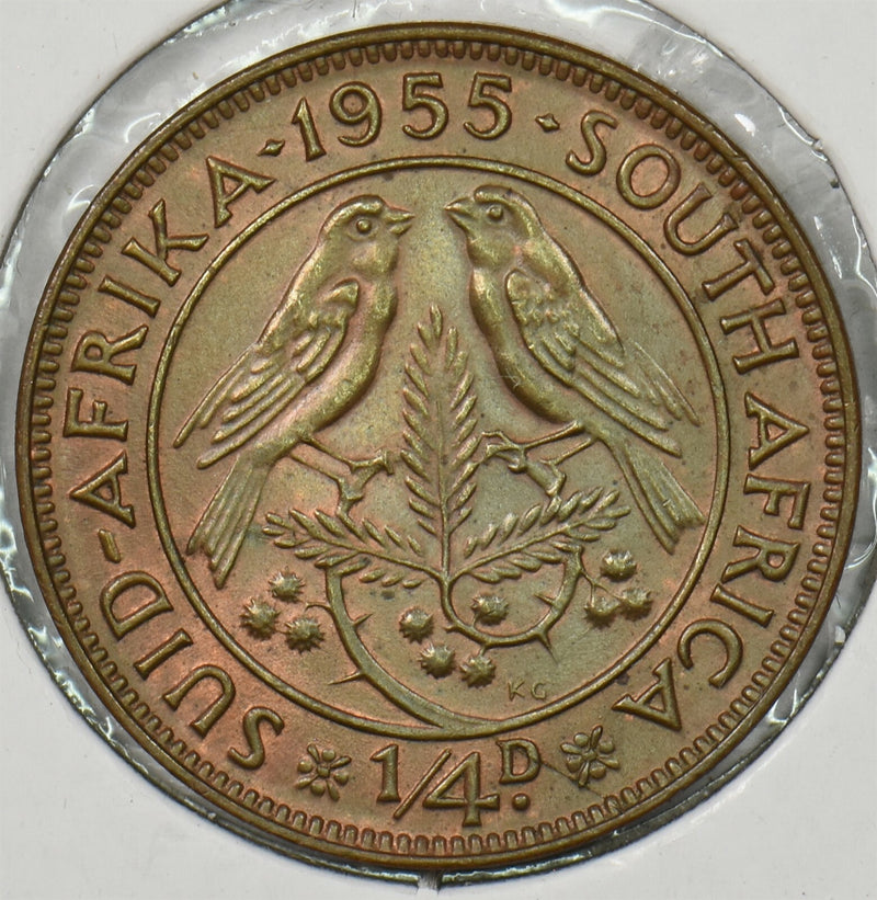 South Africa 1955 1/4 Penny P900380 combine shipping0