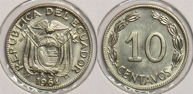 Ecuador 1964 10 Centavos animal P150058 combine shipping0