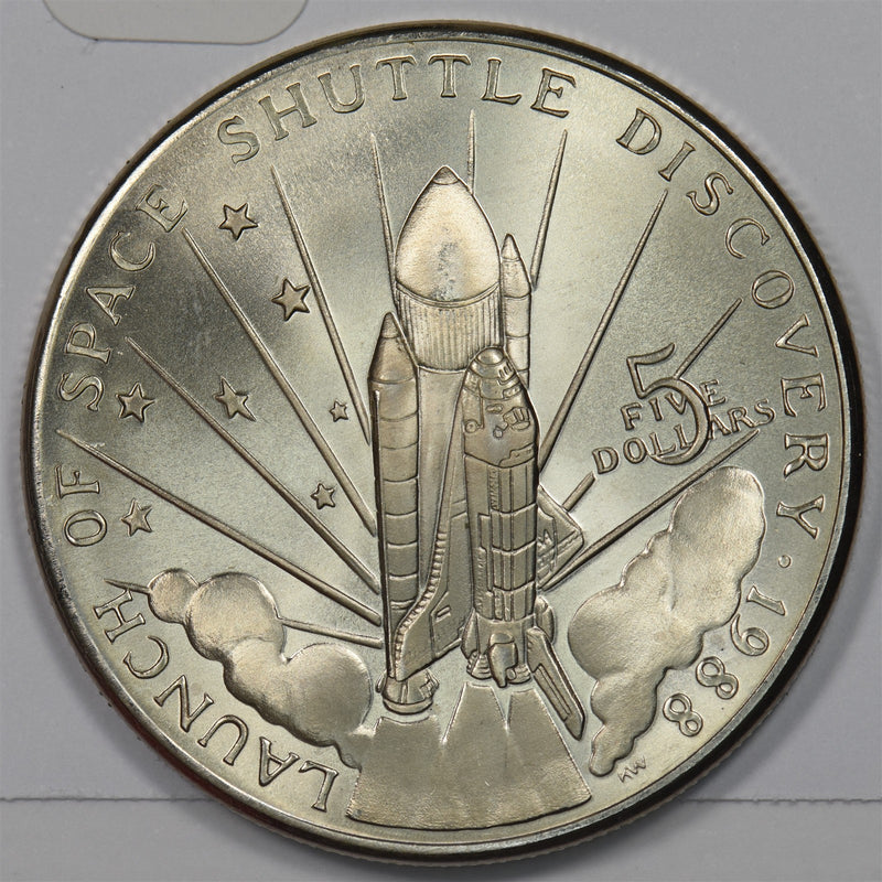 Marshall Islands 1988 Launch of Space Shuttle Discovery 5 Dollars P9025540