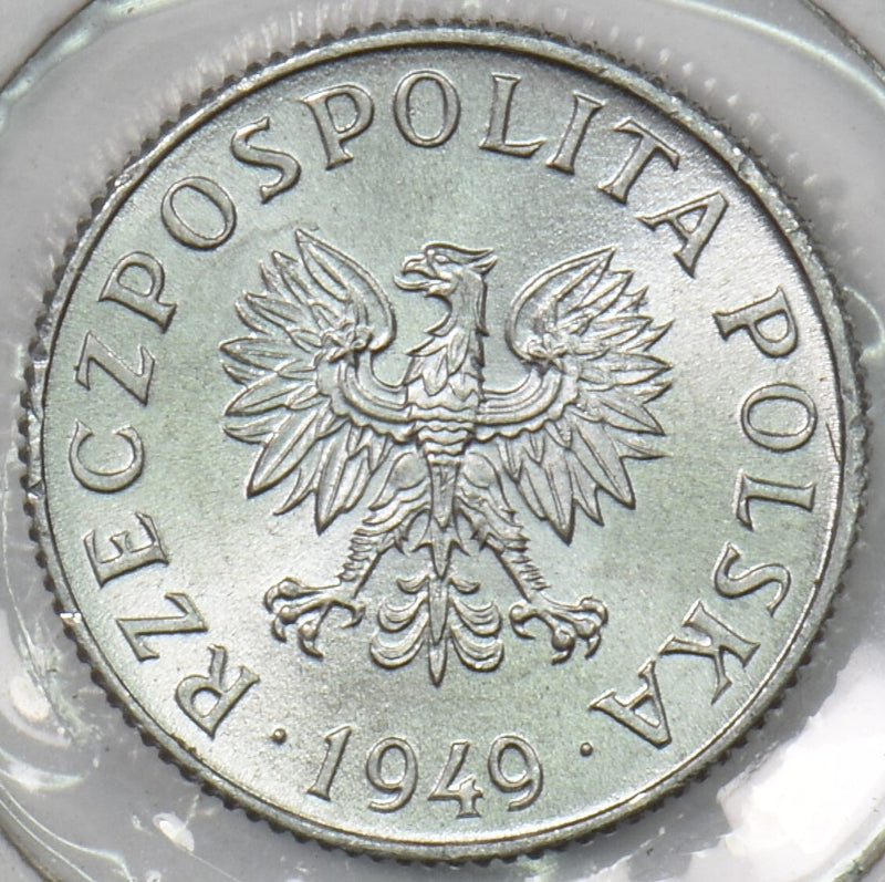 Poland 1949 Groszy Gem BU Eagle P190561 combine shipping0