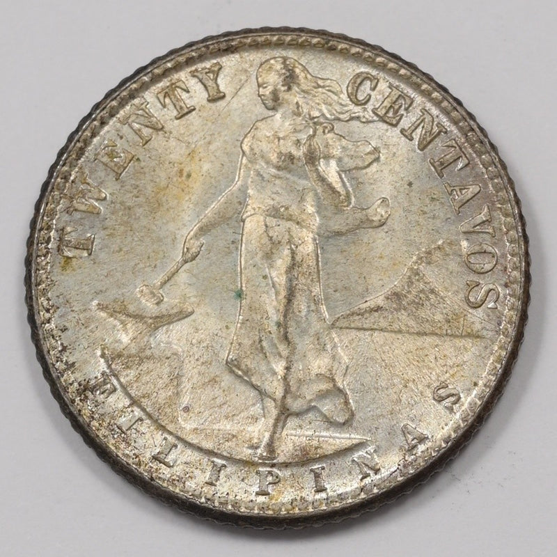 Philippines 1944-D Commonwealth 20 Centavos Silver P1514330