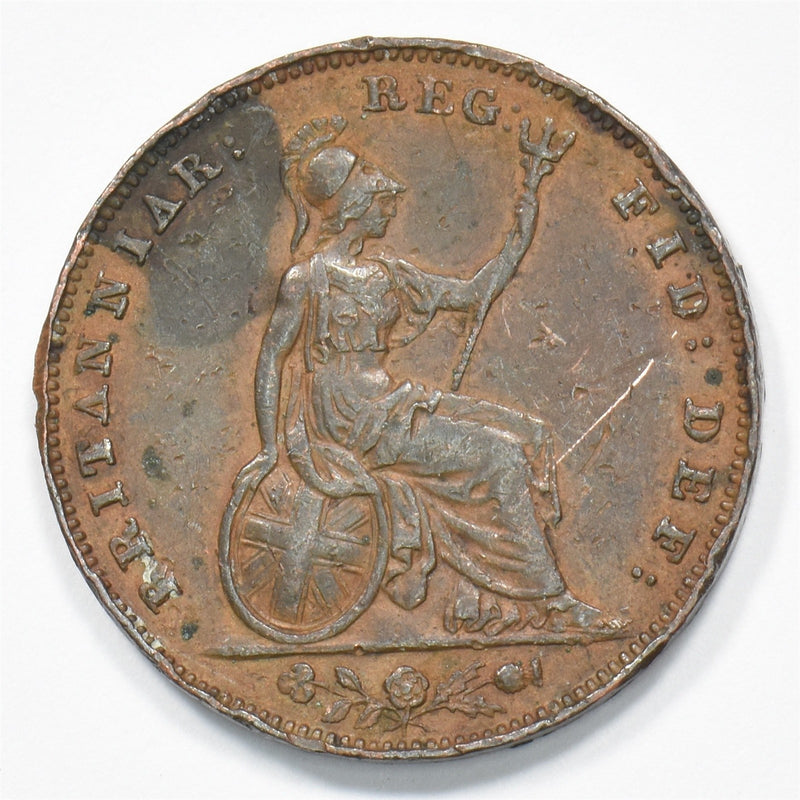 Great Britain 1853 Victorian (Young Head / Bun Head era) Farthing P2401430