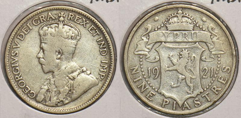 Cyprus 1921 9 Piastres P240023 combine shipping0