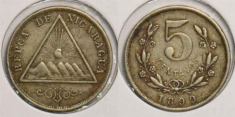 Nicaragua 1899 5 Centavos P290169 combine shipping0