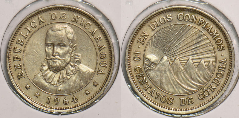 Nicaragua 1964 10 Centavos P150089 combine shipping0