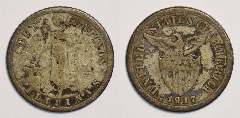 Philippines 1917 10 Centavos P190190 combine shipping0