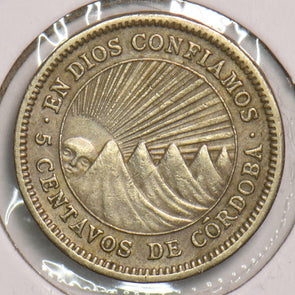 Nicaragua 1954 5 Centavos P150129 combine shipping2