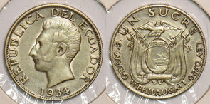 Ecuador 1934 Sucre P240039 combine shipping0