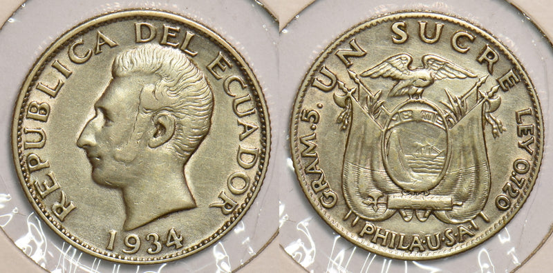 Ecuador 1934 Sucre P240039 combine shipping0