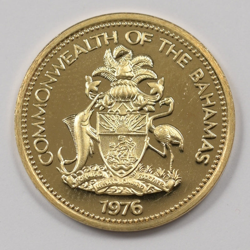 Bahamas 1976-FM Elizabeth II- StarFish Cent Proof P9040730