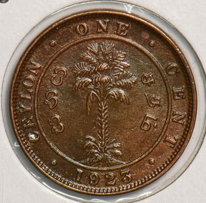Ceylon 1923 Cent P290246 combine shipping2