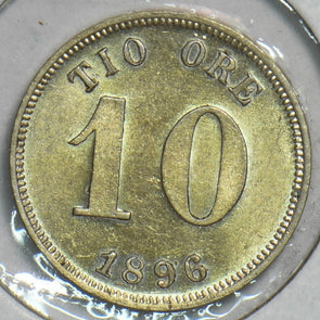 Sweden 1896 10 Ore CH BU P490009 combine shipping1