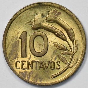Peru 1968 10 Centavos Cantuta Flower P903527 combine shipping1