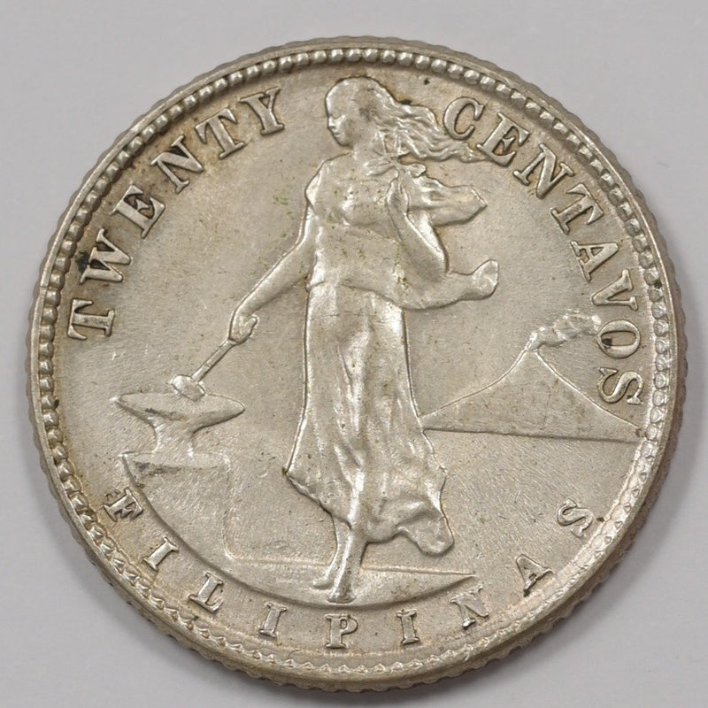 Philippines 1944-D Commonwealth 20 Centavos Silver P1514200