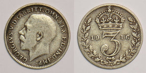Great Britain 1916 3 Pence/Threepence P190181 combine shipping0
