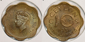 Ceylon 1951 10 Cents P290335 combine shipping0