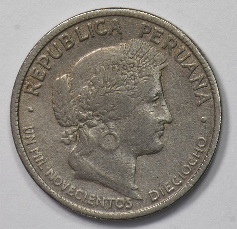 Peru 1918 10 Centavos VG Head of Ceres P903540 combine shipping0
