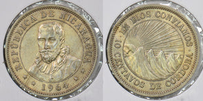 Nicaragua 1964 10 Centavos P290393 combine shipping0
