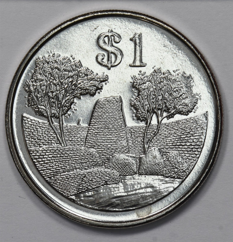 Zimbabwe 2002 Republic Dollar Eagle P9031460