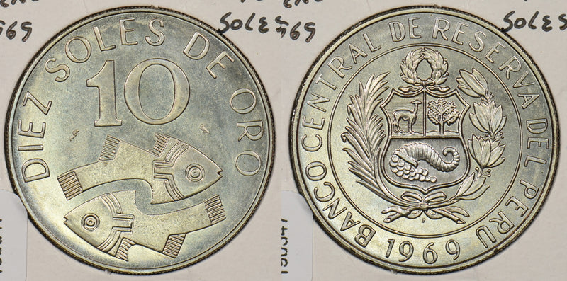 Peru 1969 10 Soles P190347 combine shipping0