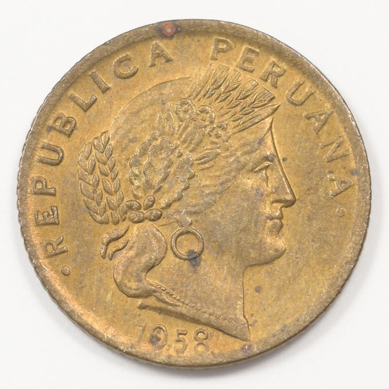 Peru 1958 Head of Ceres 5 Centavos P9041100