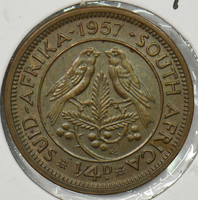 South Africa 1957 1/4 Penny P900379 combine shipping0