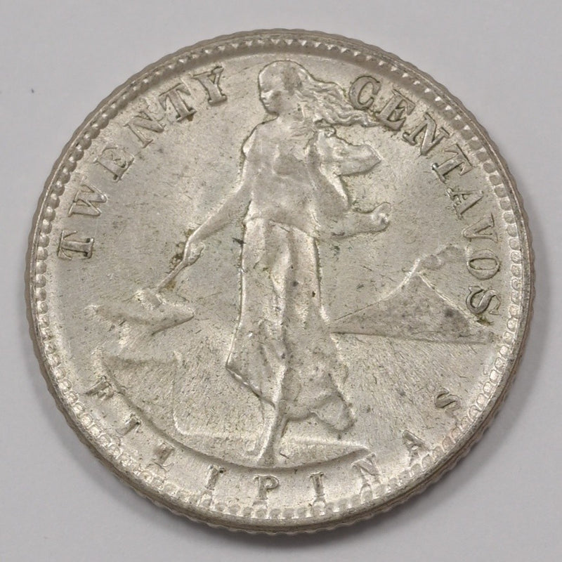 Philippines 1944-D Commonwealth 20 Centavos Silver P1514140