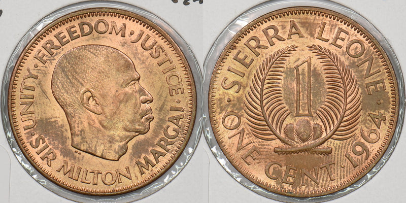 Sierra Leone 1964 Cent P190293 combine shipping0