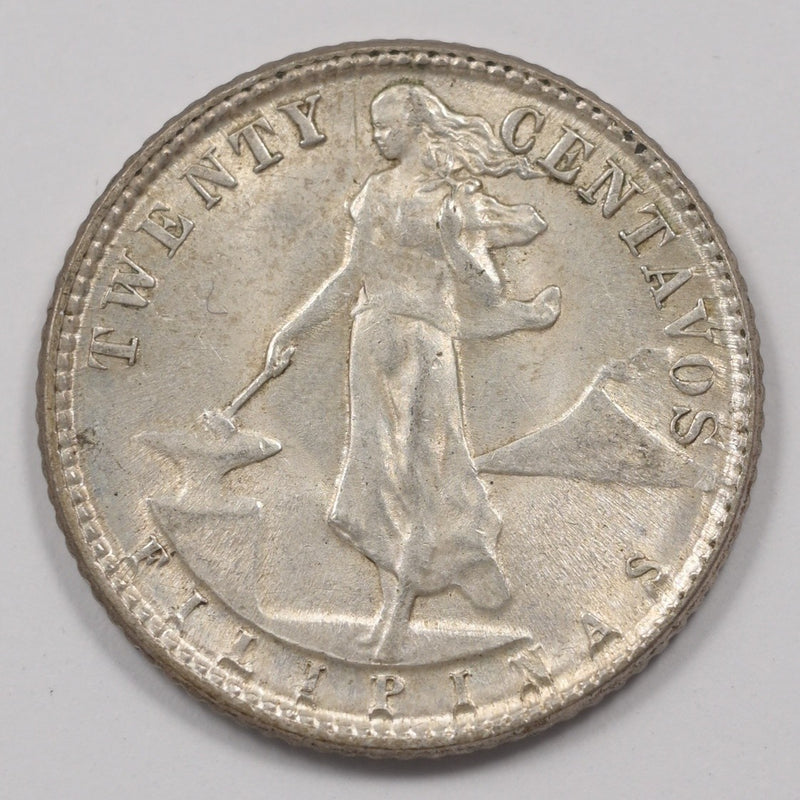 Philippines 1945-D Commonwealth 20 Centavos Silver P1514590