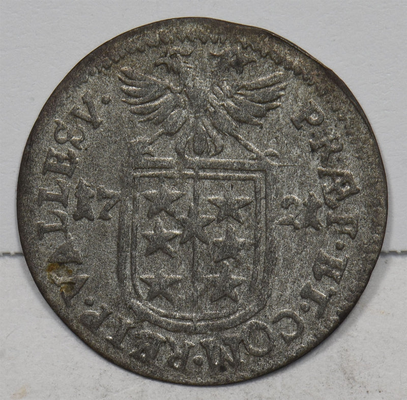 Switzerland 1721 Batzen F-VF Billon P490392 combine shipping0
