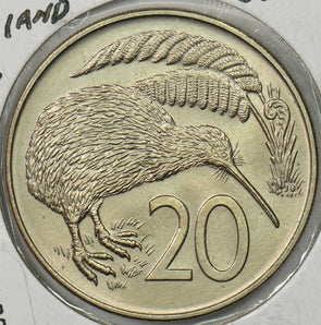 New Zealand 1969 20 Cents Kiwi Bird animal P900407 combine shipping0