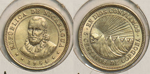 Nicaragua 1954 5 Centavos BU P290207 combine shipping0