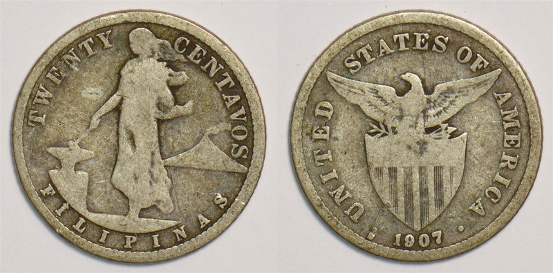 Philippines 1907 20 Centavos P190183 combine shipping0
