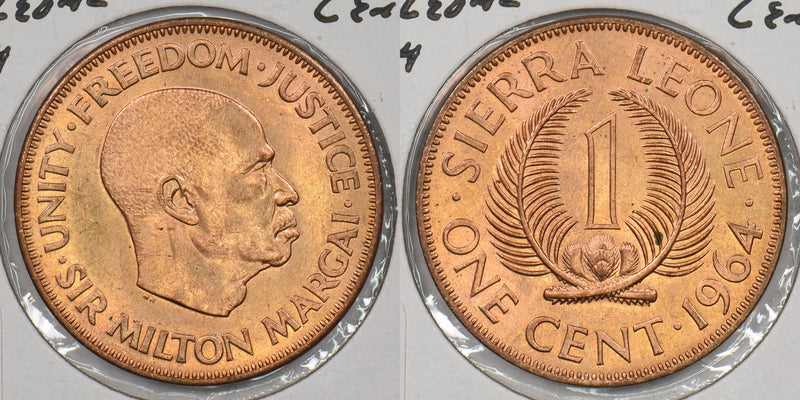 Sierra Leone 1964 Cent P190227 combine shipping0