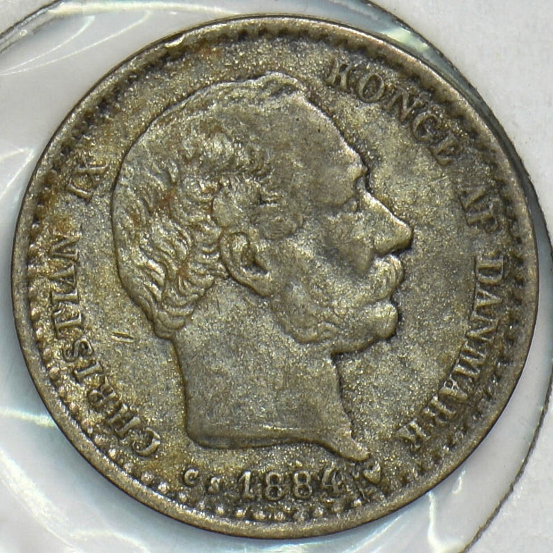 Denmark 1884 10 Ore Dolphin animal P490035 combine shipping0